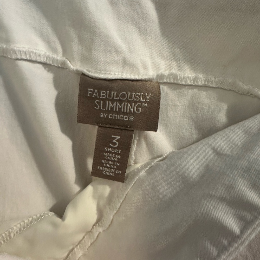 Chicos white slimming pants